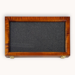 Curly Maple Display Case 12&quot; x 20&quot; x 2” (Outside Dimension)