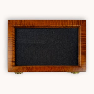Curly Maple Display Case 10&quot; x 15&quot; x 2 1/2 (O.D.)