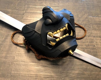 Ghost of Tsushima - 3D printed mask - finished
