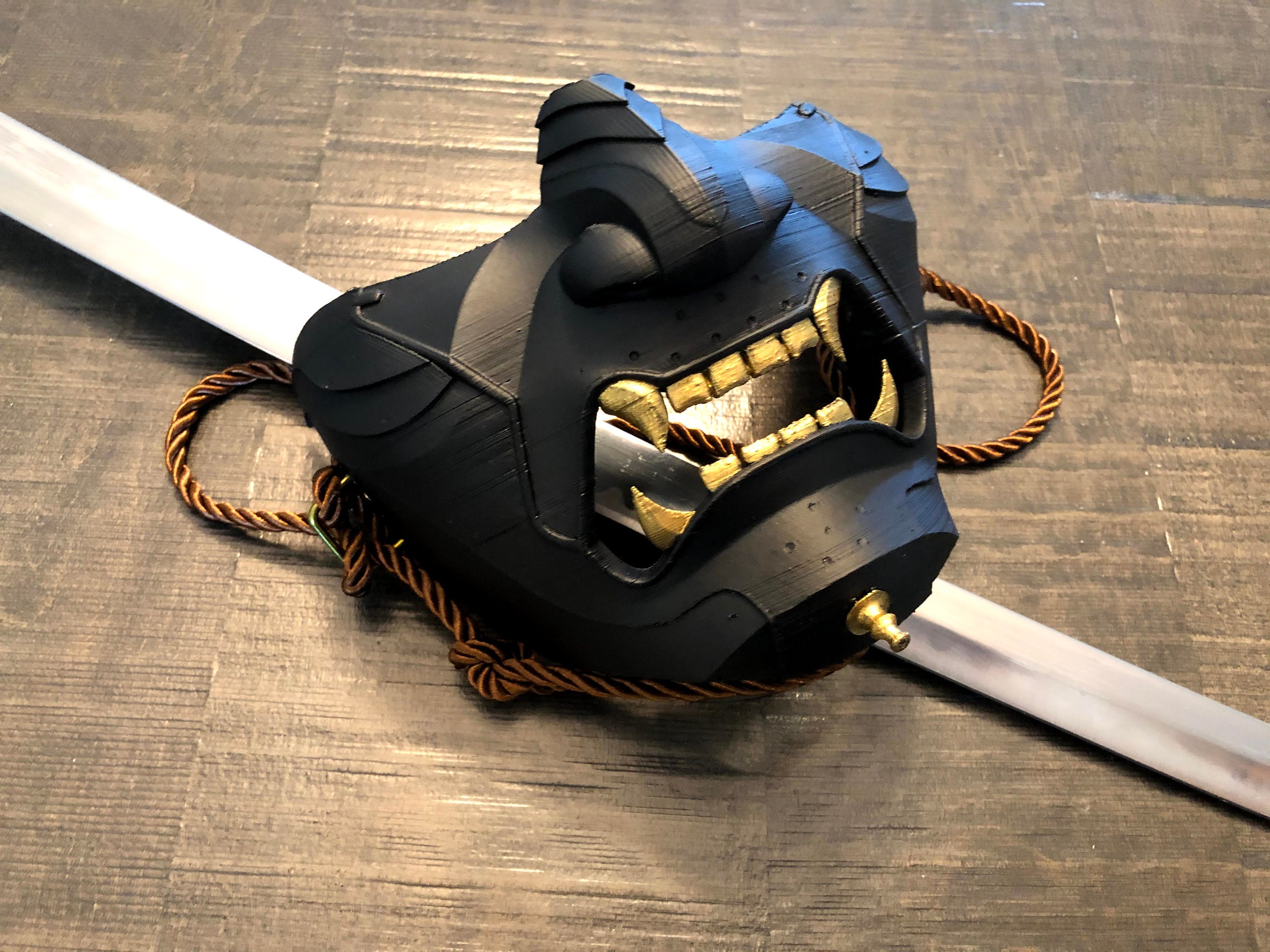 Ghost of Tsushima 3D Printed Mask Finished Etsy