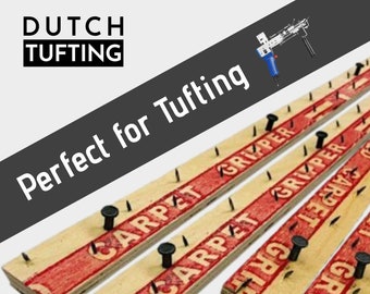 Carpet Gripper - Build a Tufting Frame with carpet grippers - Tufting Gun DIY starter kit