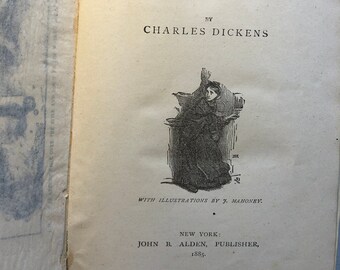 In Very Good Overall Antique Condition "Little Dorrit" A Novel by Charles Dickens—Hardcover 1885 "Library Edition" (First Edition?)