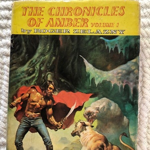 In Good Vintage Condition 1972 Hardcover in Dust Jacket &quot;The Chronicles of Amber Volume 1&quot; by Roger Zelazny; Sci-Fi / Fantasy Book