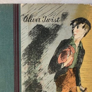 In Good to Very Good Overall Condition: 1939 &quot;Oliver Twist&quot; by Charles Dickens; Hardcover