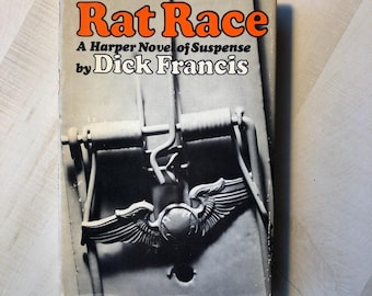 In Very Good Vintage Condition Hardcover 1971 Book Club Edition "Rat Race" by Dick Francis; Harper Row Publishers