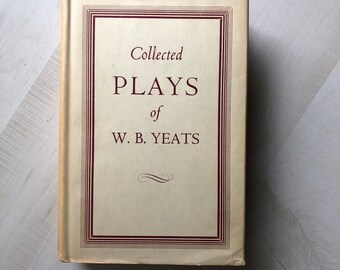 Fine Hardcover "Collected Plays of W.B. Yeats" 1966 Reprint in Fine Overall Vintage Condition