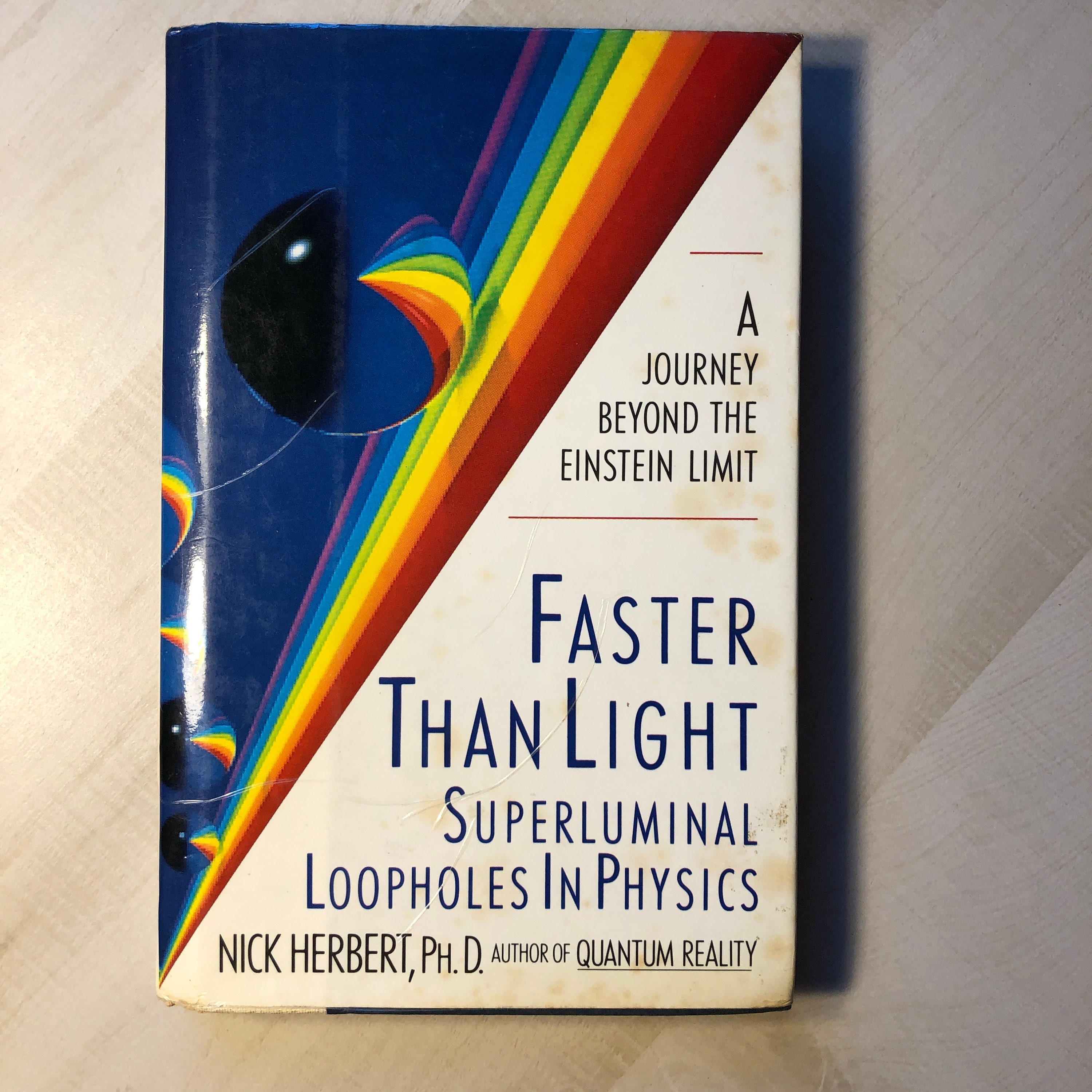 1988 First Printing faster Than Light Superluminal Loopholes in Physics by Nick Herbert, Phd Hardcover With Dust Jacket - Etsy 1988 First Printing faster Than Light Superluminal Loopholes in Physics by Nick Herbert, Phd Hardcover With Dust Jacket - Etsy