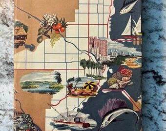 Signed. In Good Vintage Condition "Miami U.S.A. by Helen Muir" 1953 1st Edition Hardcover with Dust Jacket