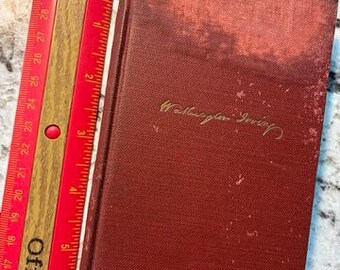 In Good + Antique Condition "Tales of a Traveler Vol. 1 - by Washington Irving" (1880s?) Pocket Edition Hardcover