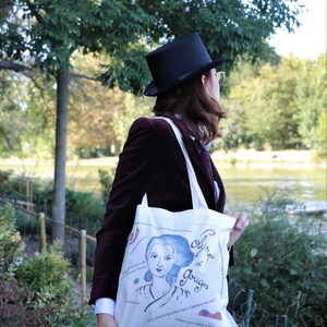 Totebag Olympe de Gouges by Le Castor Magazine // Feminist Gift, Quote, Women Rights, Revolutionary, Radical français Feminist image 2