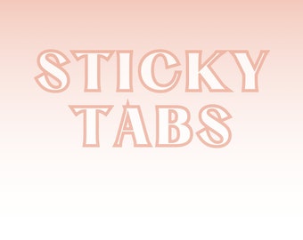 Sticky Tabs • Press On Nails