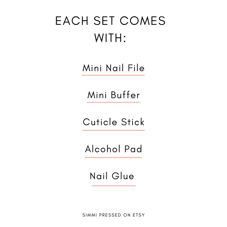 Poolside Blue Watercolor Presson Nails Presson Nails Etsy