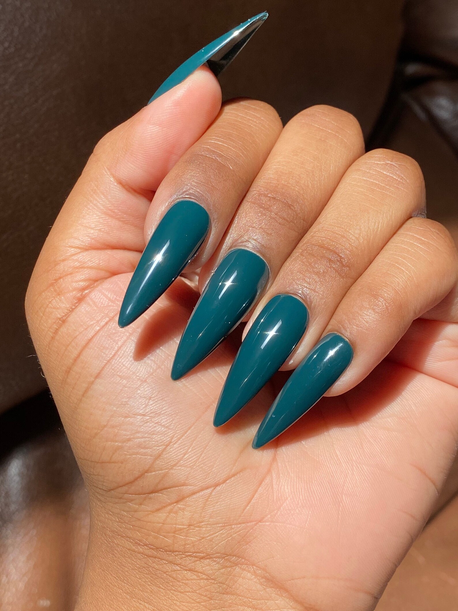 Evergreen Hunter Green Press on Nails Presson Nails Etsy