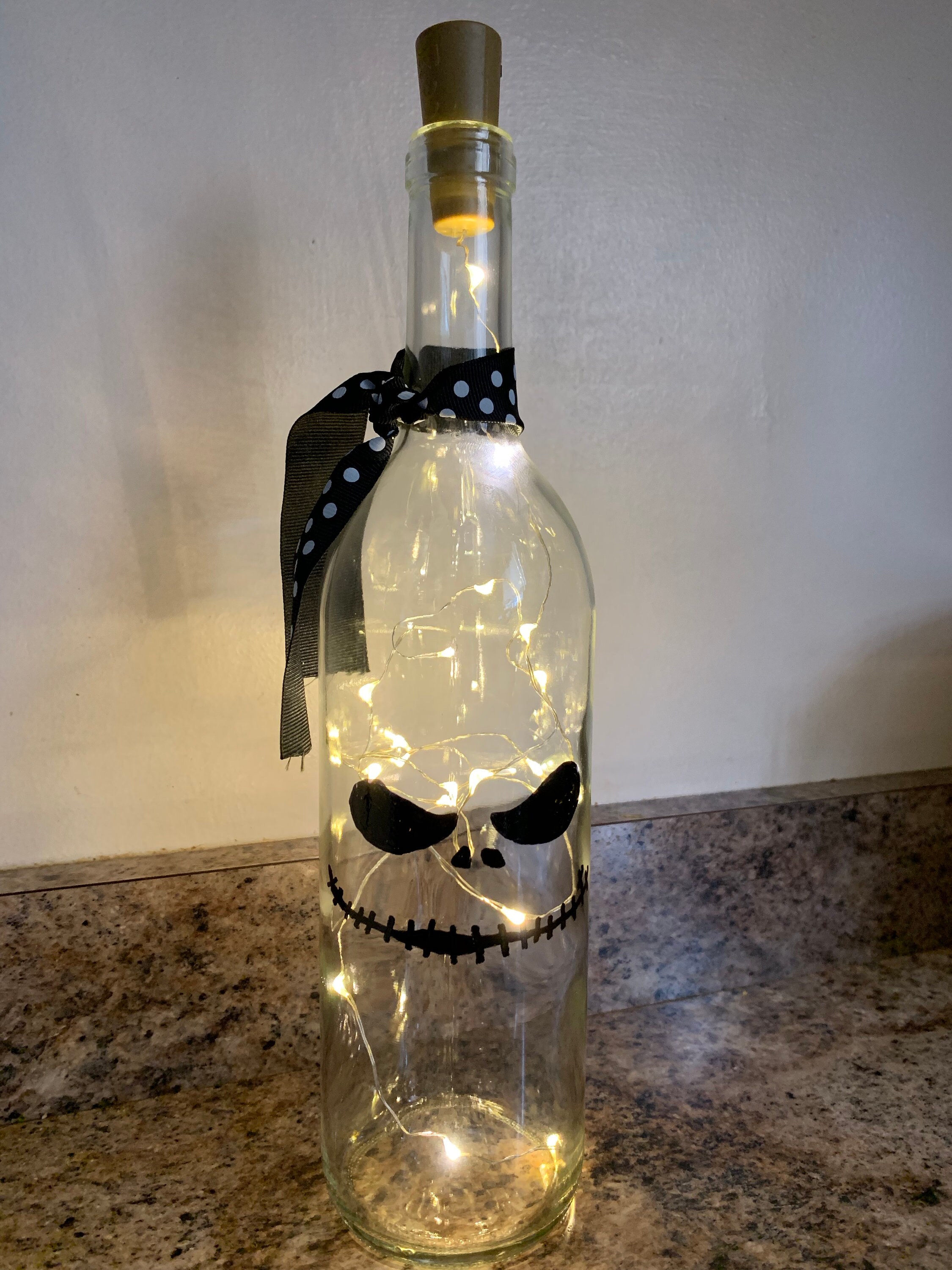 The Nightmare Before Christmas bottle stopper Jack Skellington Halloween Wine Stopper Handmade 