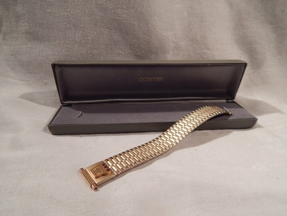 Vintage Men's Watch Band with Rubies - image 1