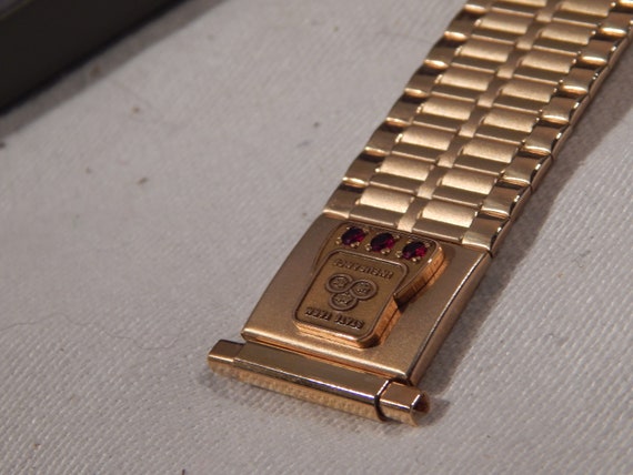 Vintage Men's Watch Band with Rubies - image 8