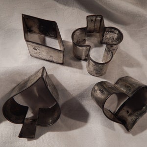 Vintage Playing Card Cookie Cutters