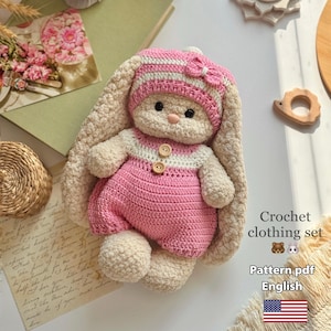 Crochet pattern of a dress for a doll, crochet scheme of a dress for a toy, PDF - pattern in English