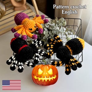 No Sew Spider Crochet Pattern – Cute Halloween Amigurumi Plushies PDF, Easy Crochet Halloween Pattern Crochet Pattern In English