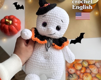 Crochet Ghost Pattern, Halloween Amigurumi (PDF Pattern)
