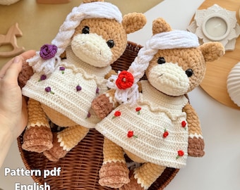 Horse and Foal Amigurumi Crochet Pattern (PDF Pattern)