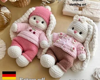 Crochet Doll Clothes Pattern for 27-30cm Toy (PDF)