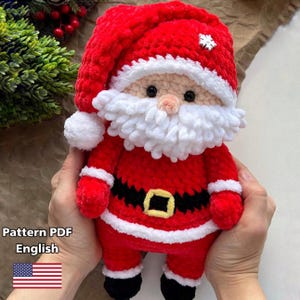 Santa Crochet Pattern, Santa Claus Amigurumi, Santa Claus Crochet Pattern, Santa Christmas Crochet, Magic Santa Crocget Pattern In English