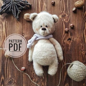 PDF Bear Crochet Pattern, Savva the bear pattern , Amigurumi Crochet Bear Pattern, Teddy Bear Tutorial