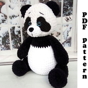 Amigurumi crochet pattern - Crochet panda pattern - Panda Bear crochet pattern - English PDF pattern