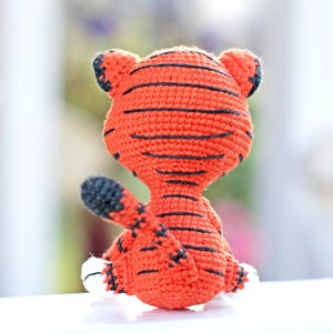 Patrón de tigre de Сrochet patrón amigurumi de mini animales de crochet imagen 5