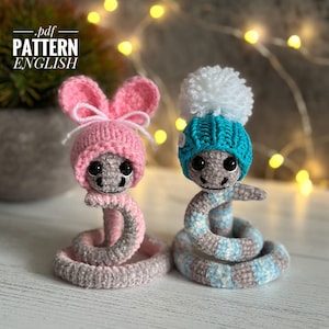 Snake amigurumi pattern, Crochet snake pattern, Knitting snake pattern