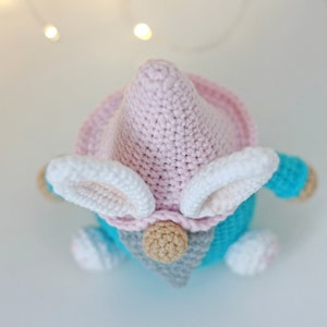 Easter crochet bunny gnome pattern easy amigurumi easter rabbit ornament cute crochet easter basket image 7