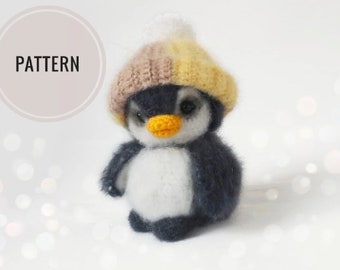 Crochet AmigurumiCrochet Pattern Penguin, Amigurumi pingouin en peluche, crochet jouet cadeau de Noël, crochet modèle animaux