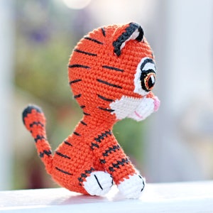 Сrochet tijgerpatroon mini gehaakte dieren amigurumi patroon afbeelding 4