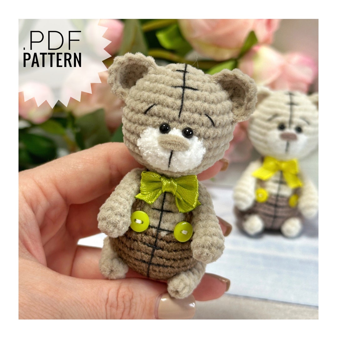 Teddy Bear Pattern, Crocheted Teddy Bear Pattern, Pattern in English - Etsy