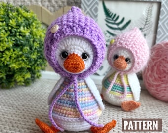 Crochet Pattern Easter Goose, knitted hat, Easter dеcor Crochet Pattern, amigurumi goose pattern crochet PDF in Eng