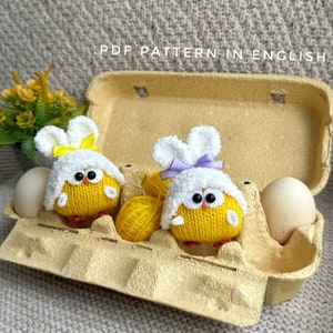 Chicken pattern, knitted chicken pattern, bird chicken, gift chicken, funny knitted chicken