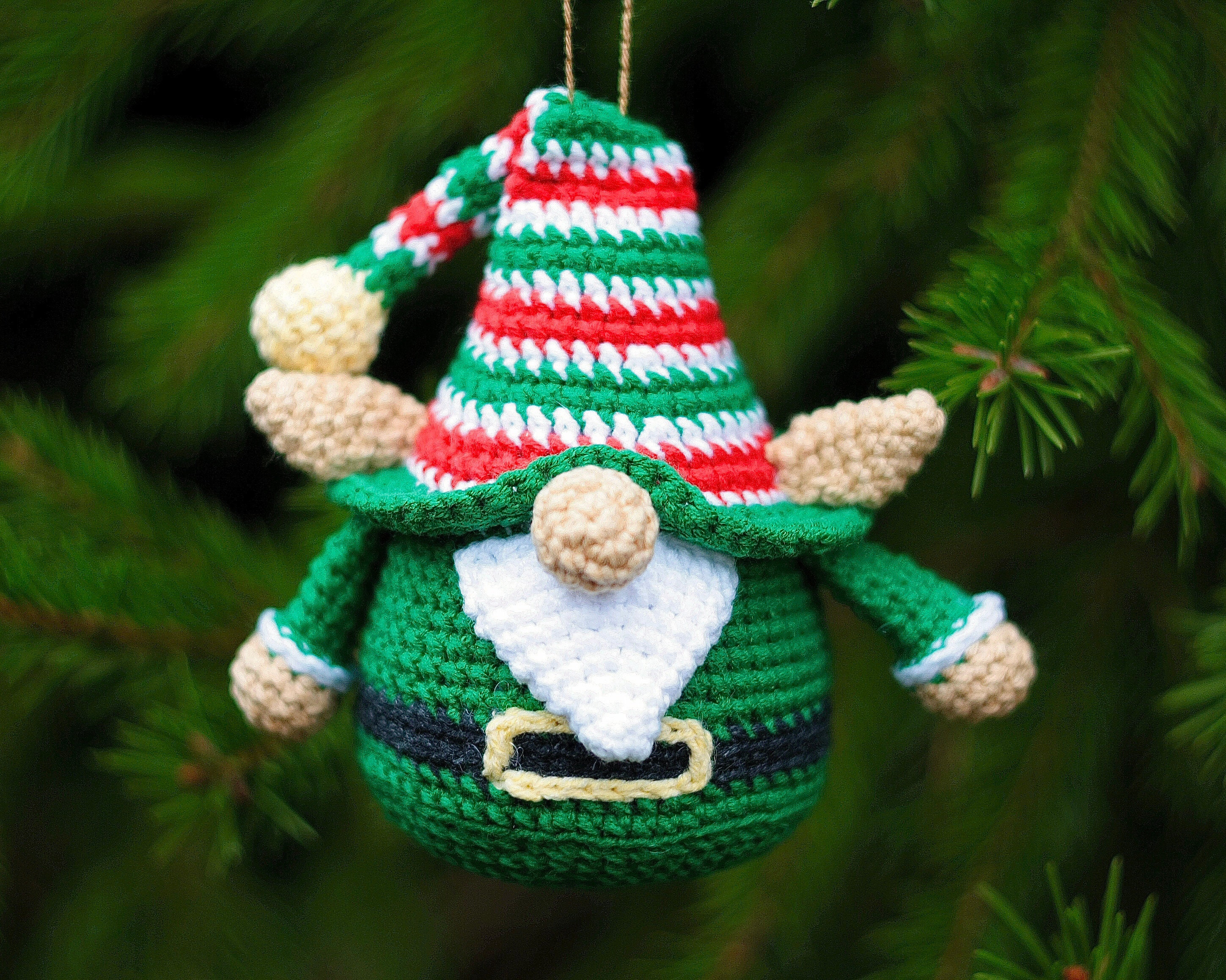 39 Christmas Gnome Crochet Patterns for Cozy Holiday Decorating 6 Christmas crochet patterns elf ornament gnome- elf