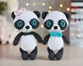 Panda crochet pattern - amigurumi panda bear pattern - crochet stuffed animal pattern