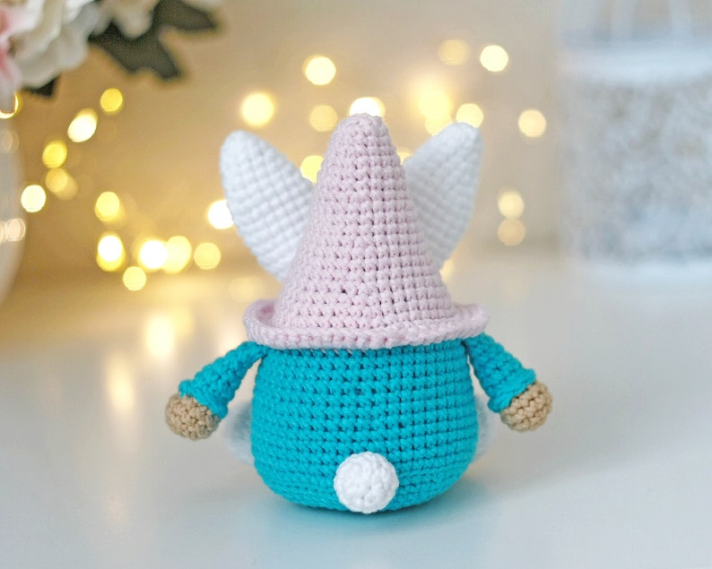 Easter crochet bunny gnome pattern easy amigurumi easter rabbit ornament cute crochet easter basket image 6