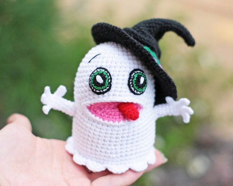 Crochet ghost pattern boo amigurumi crochet halloween decorations image 4