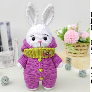 Amigurumi pattern bunny- Crochet bunny rabbit pattern - English PDF pattern