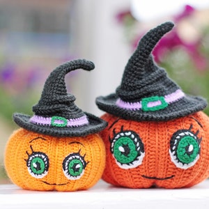 Halloween pumpkin crochet pattern easy halloween amigurumi pattern small diy halloween decor image 1