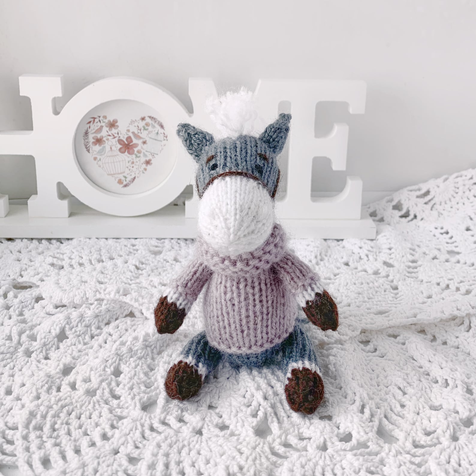 Horse Knitting Pattern Knitted Toy Tutorials PDF DIY Soft Etsy