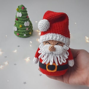 Crochet pattern Santa, Crochet pattern Christmas tree, Christmas crochet pattern, Crochet Christmas tree image 2