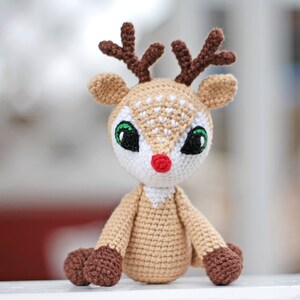 Deer crochet pattern - christmas amigurumi - crochet christmas decorations - crochet gift pattern image 3