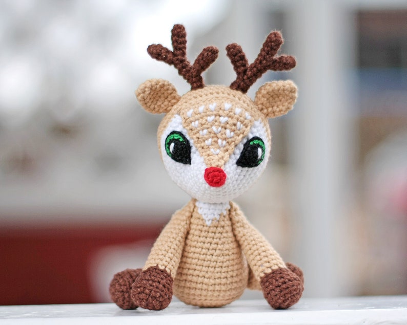 Deer crochet pattern - christmas amigurumi - crochet christmas decorations - crochet gift pattern image 3