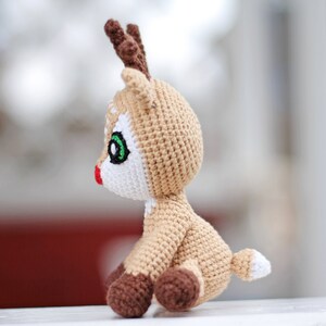 Deer crochet pattern - christmas amigurumi - crochet christmas decorations - crochet gift pattern image 4