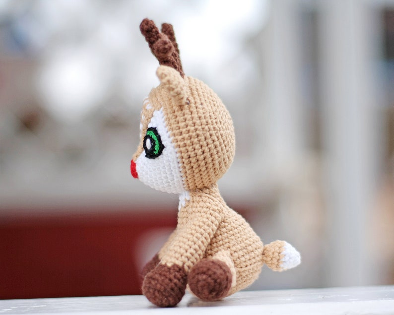 Deer crochet pattern - christmas amigurumi - crochet christmas decorations - crochet gift pattern image 4