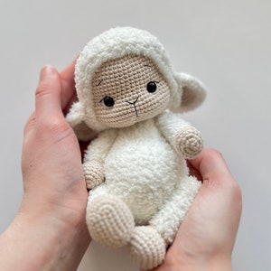 MOTIF mouton au crochet pdf, agneau amigurumi, jouets de Pâques au crochet, animaux au crochet, modèle facile pour débutants, tutoriel ANGLAIS